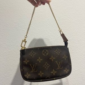 Authentic Louis Vuitton Mini Monogram Pochette Accessory